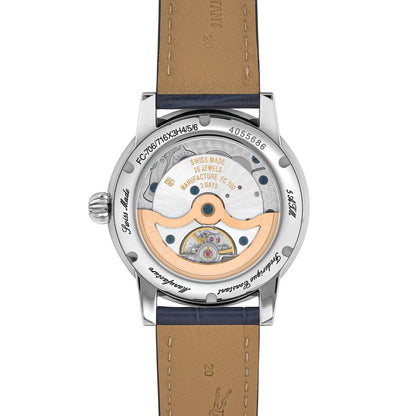 Frederique Constant Men's Silver Tone Case and Dial Automatic Watch