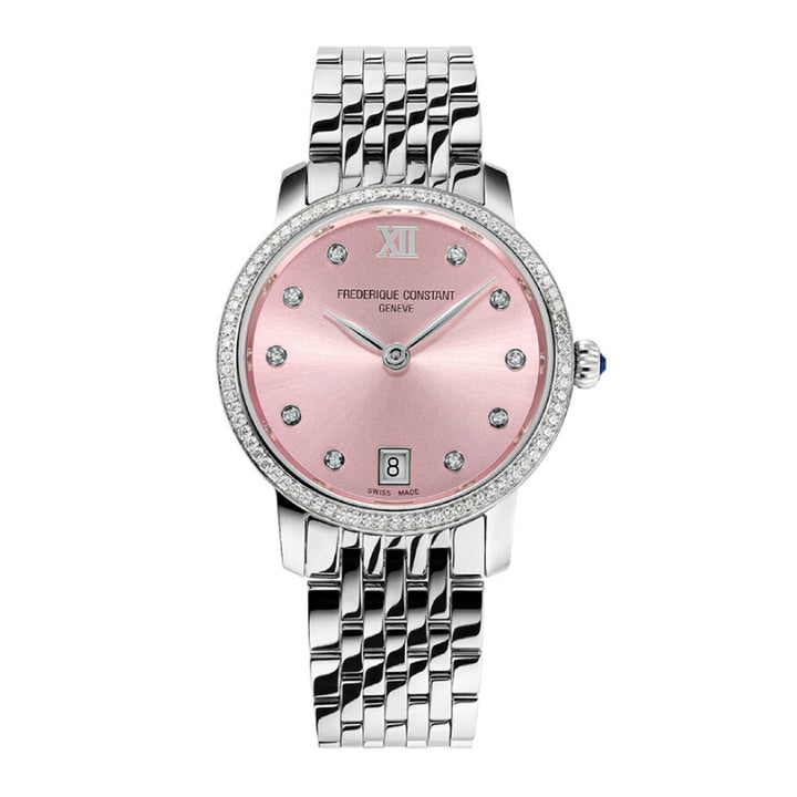 Frederique Contant Classics Slimline Ladies Watch With Diamonds