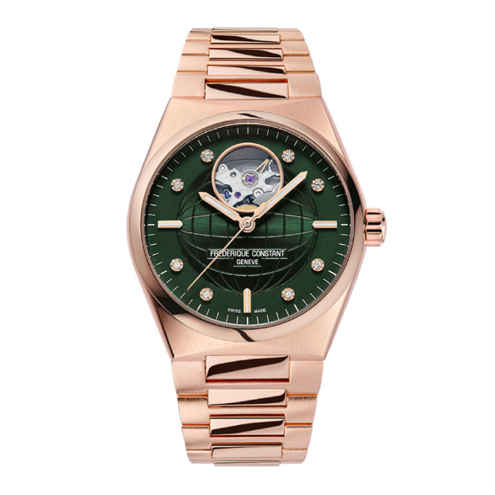 Frederique Constant Highlife Ladies Automatic Heartbeat Watch With Diamond Markers