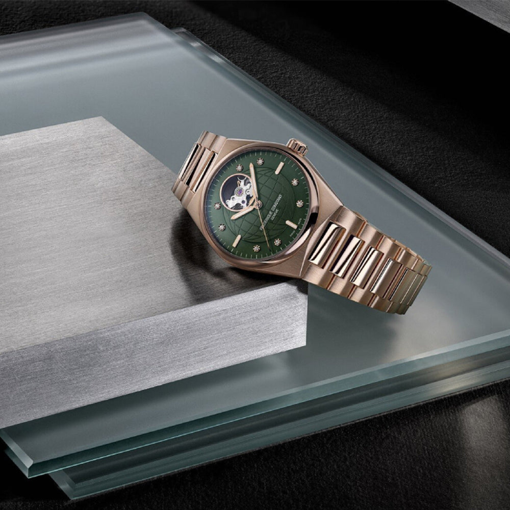 Frederique Constant Highlife Ladies Automatic Heartbeat Watch With Diamond Markers