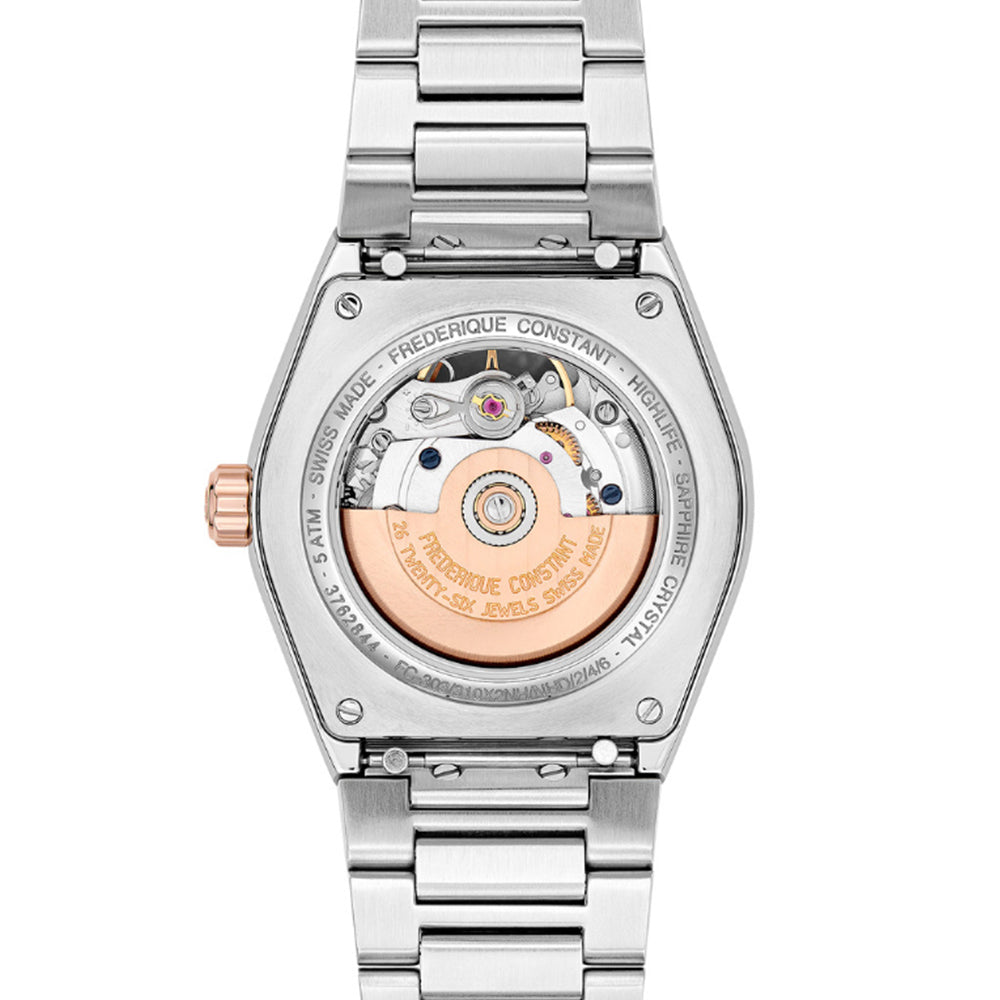 Frederique Constant Highlife Ladies Automatic Heartbeat Watch With Diamond Markers