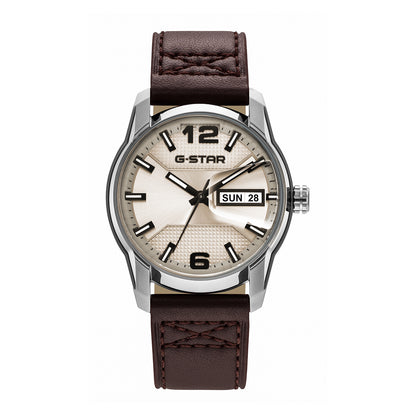 G-Star Men's Selvedge 42mm Quartz Analog Watch GSW.507.01