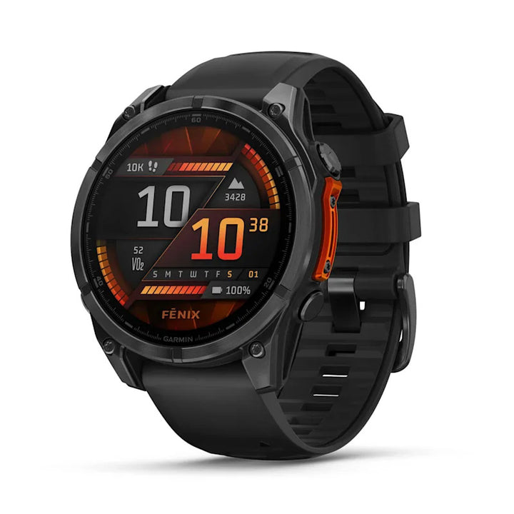 Garmin Fenix 8 - 47mm, Amoled, Slate Gray With Black Silicone Band