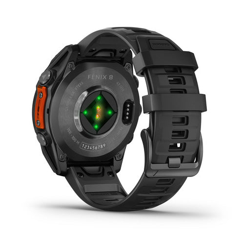 Garmin Fenix 8 - 47mm, Amoled, Slate Gray With Black Silicone Band