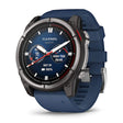 Garmin Quatix 8 - 51mm Amoled Sapphire Titanium Bezel With Captain Blue Silicone Band