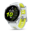 Garmin Forerunner 970 - Titanium With Whitestone Case And Whitestone Translucent Amp Yellow Band
