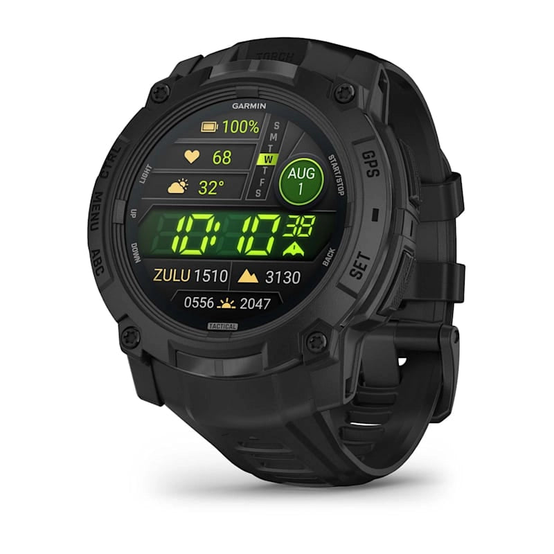 Garmin Instinct 3 – 50mm, Amoled, Tactical Edition, Black with Black Band - 010-03020-50