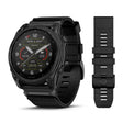Garmin Tactix 8, 51 mm Solar Sapphire Lens Black Dlc Titanium With Tactical Black Nylon Band And a Black Silicone Band