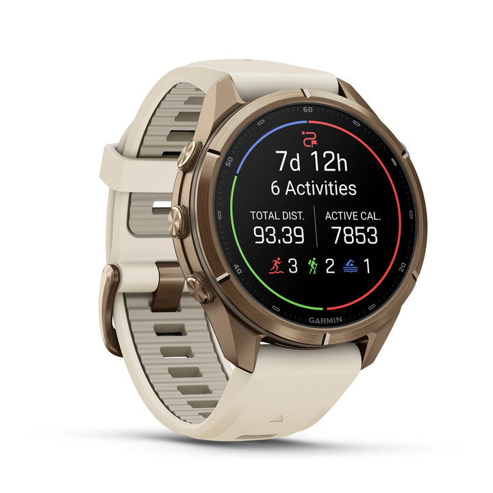 GARMIN FENIX 9 PRO 43MM AMOLED TITANIUM WITH FOG GREY SILICONE BAND
