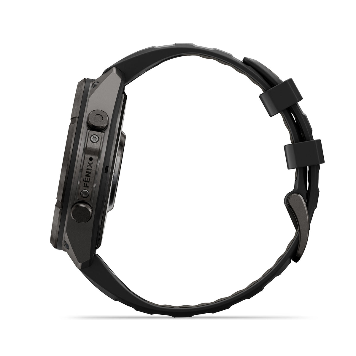GARMIN FENIX 9 PRO 47MM AMOLED CARBON GRAY DLC TITANIUM WITH BLACK PEBBLE GREY SILICONE BAND - 010-04336-16