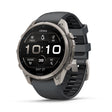 GARMIN FENIX 9 PRO 47MM AMOLED TITANIUM WITH PEBBLE GREY SILICONE BAND