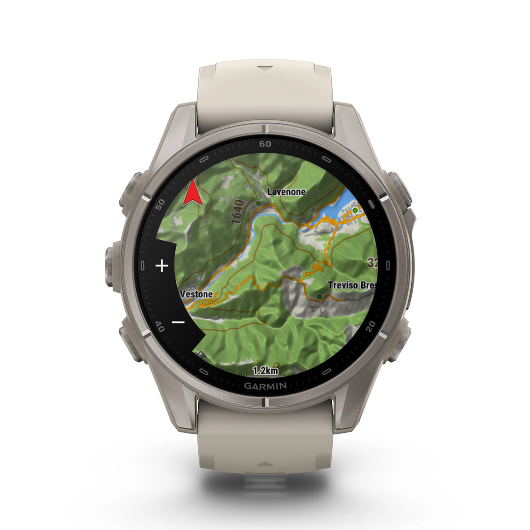 GARMIN FENIX 9 43MM AMOLED TITANIUM WITH FOG GREY SILICONE BAND