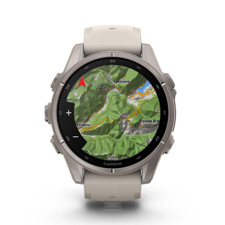 GARMIN FENIX 9 43MM AMOLED TITANIUM WITH FOG GREY SILICONE BAND