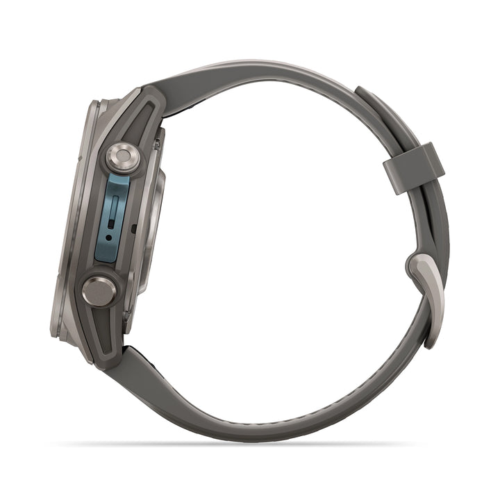 GARMIN FENIX 9 43MM AMOLED TITANIUM WITH PEBBLE GREY SILICONE BAND