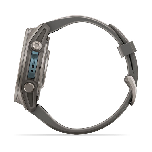 GARMIN FENIX 9 47MM TITANIUM WITH PEBBLE GREY SILICONE BAND