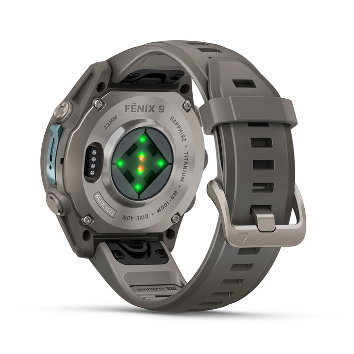 GARMIN FENIX 9 47MM TITANIUM WITH PEBBLE GREY SILICONE BAND