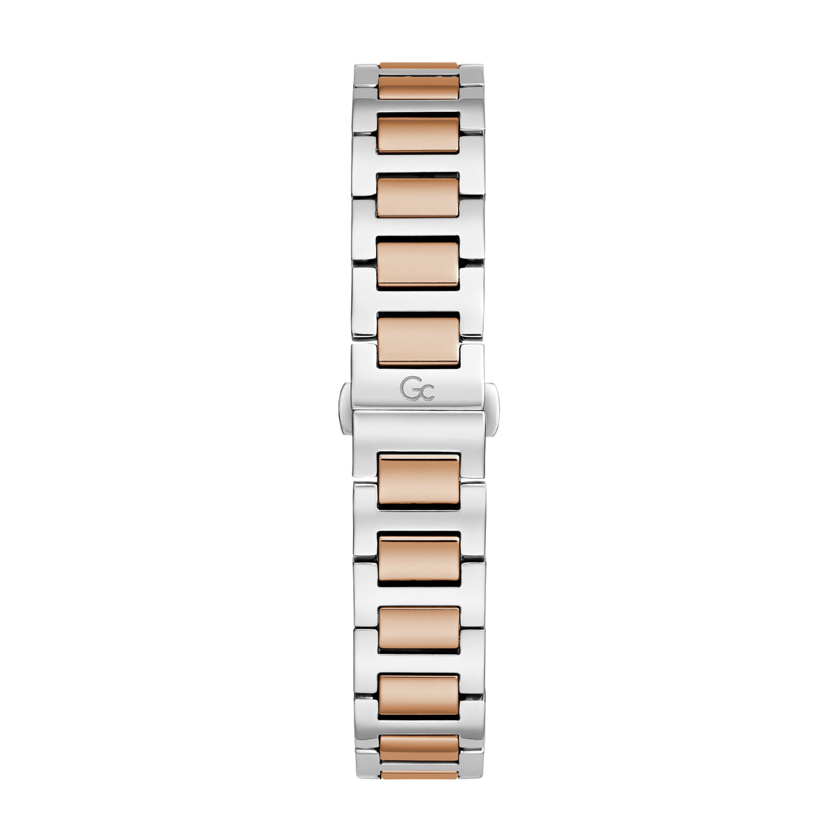 Gc Women's Watch Silver & Rose Gold Tone Case Quartz