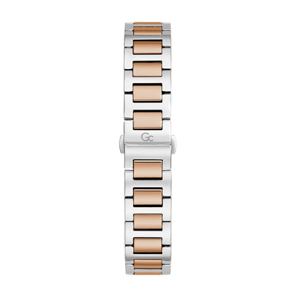 Gc Women's Watch Silver & Rose Gold Tone Case Quartz