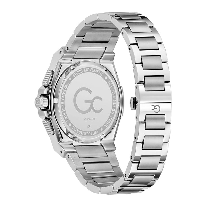 GC Men's Watch Silver Tone Case Green Dial Quartz