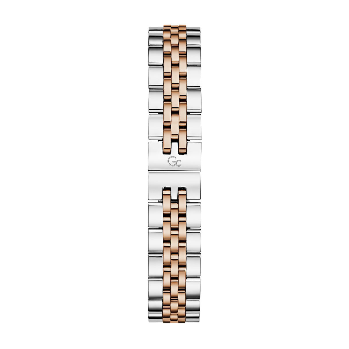 Gc Women's Watch Silver & Rose Gold Tone Case Quartz