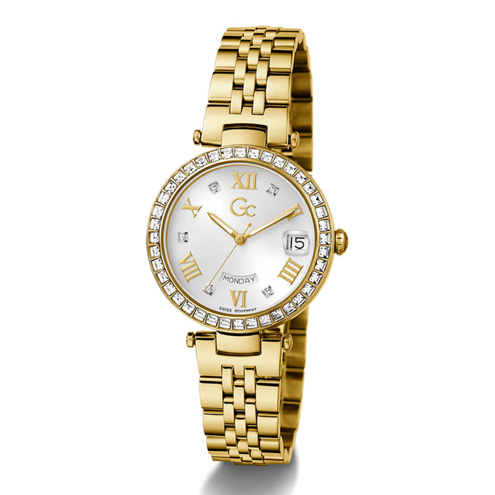GC Women's Watch Gold Tone Case White Dial Quartz