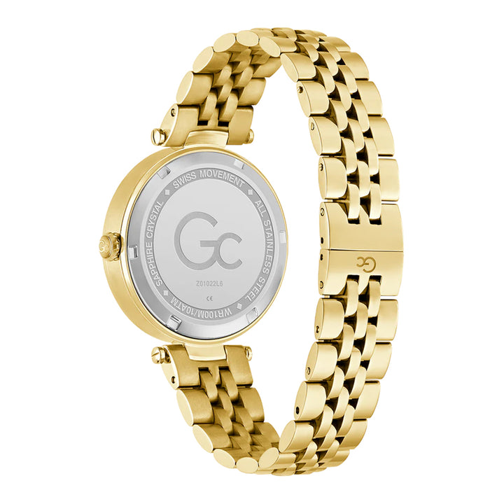 GC Women's Watch Gold Tone Case White Dial Quartz