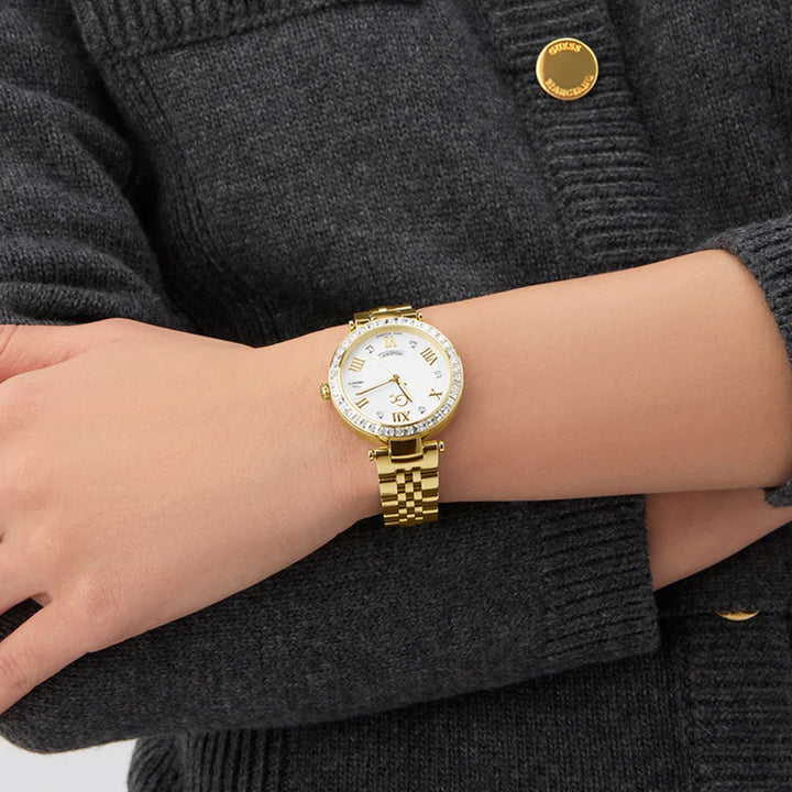 GC Women's Watch Gold Tone Case White Dial Quartz