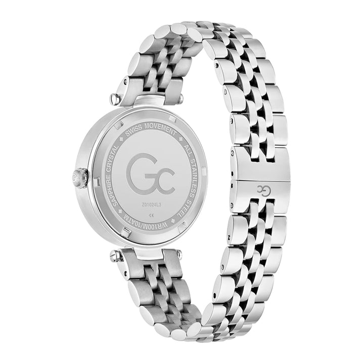 GC Women's Watch Silver Tone Case Pink Dial Quartz