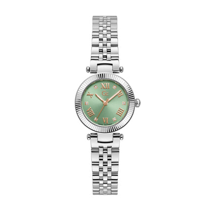 Gc Women's Watch Silver Tone Case Quartz