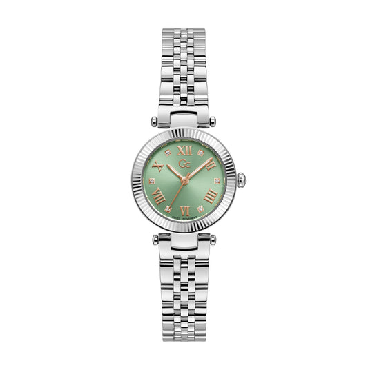 Gc Women's Watch Silver Tone Case Quartz
