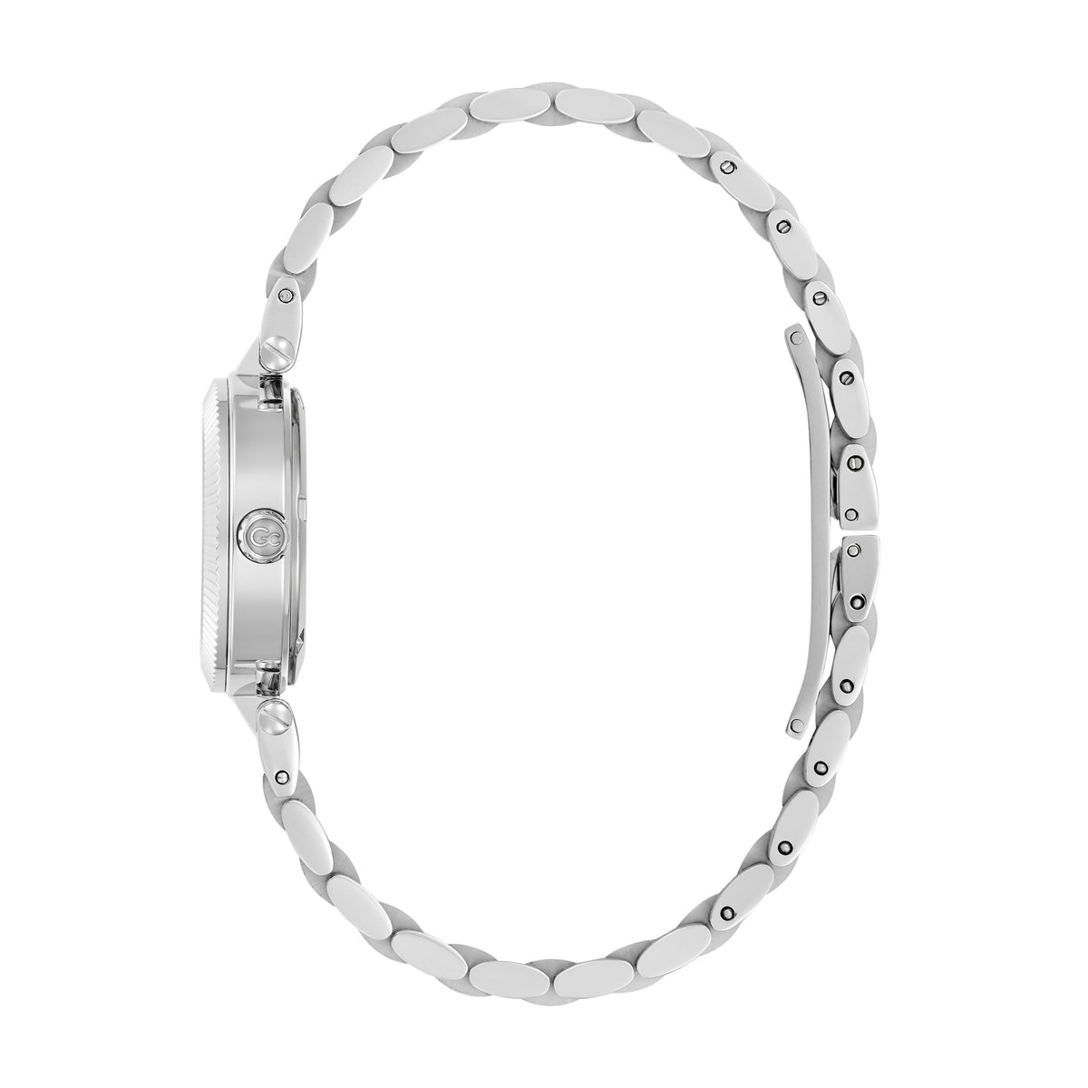 Gc Women's Watch Silver Tone Case Quartz