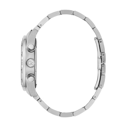 Gc Men's Watch Silver Tone Case Quartz