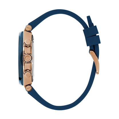 GC Men's Watch Blue & Rose Gold Tone Case Quartz