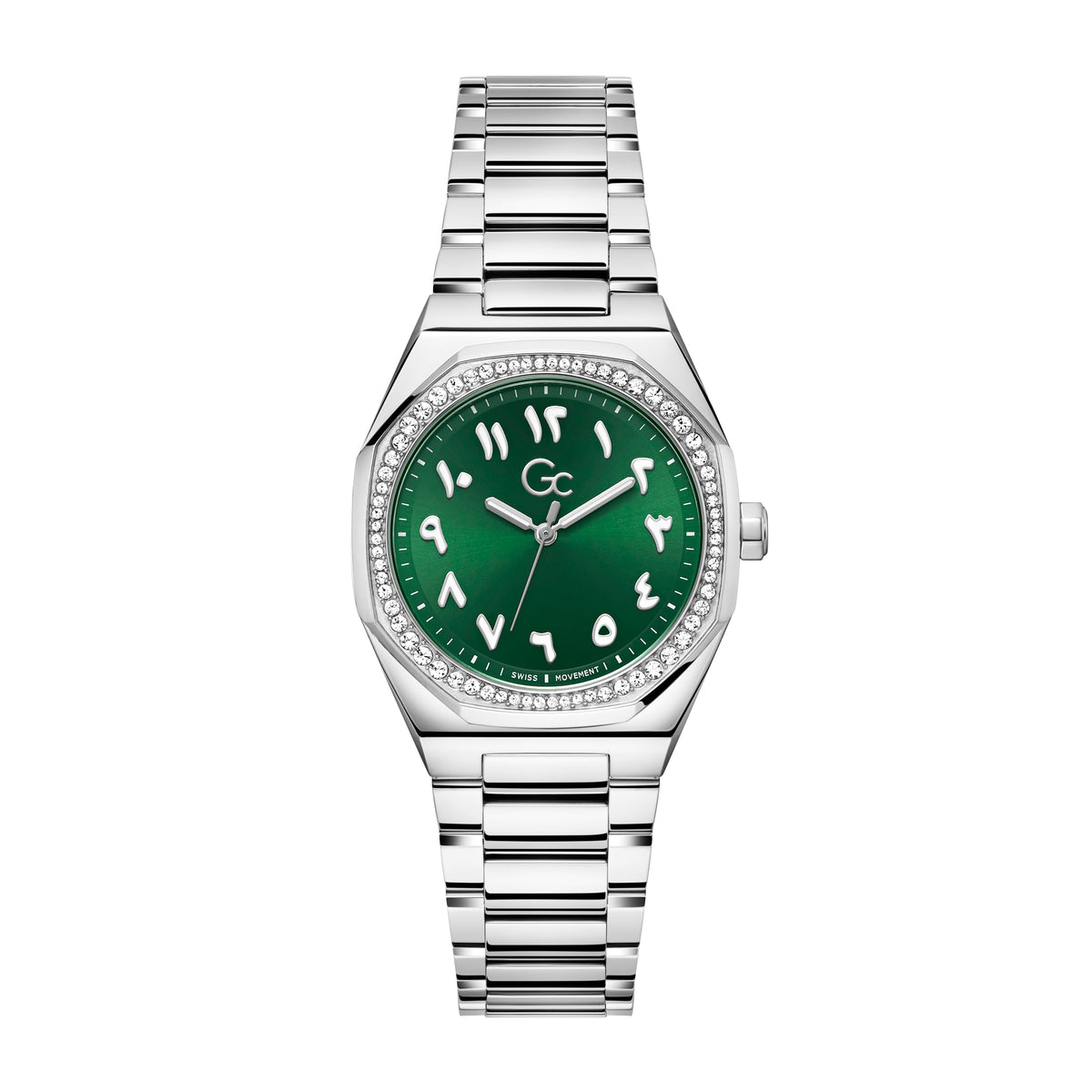 Gc Women's Watch Silver Tone Case Quartz