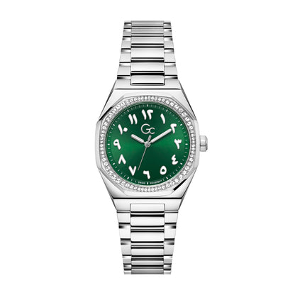 Gc Women's Watch Silver Tone Case Quartz