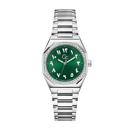 Gc Women's Watch Silver Tone Case Quartz