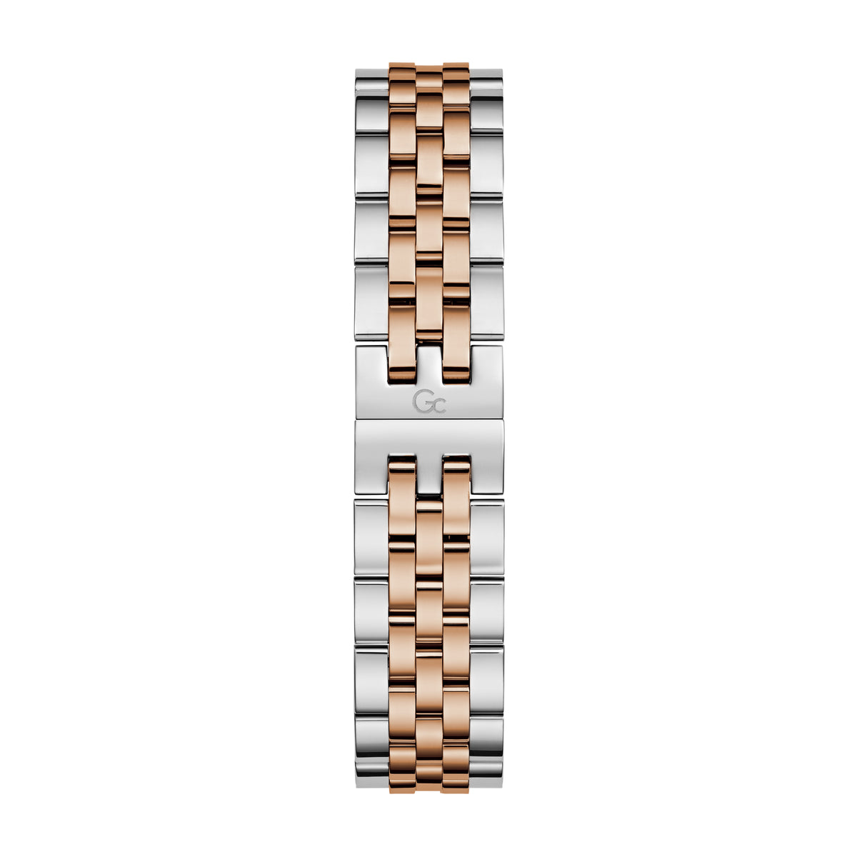 Gc Women's Watch Silver & Rose Gold Tone Case Quartz