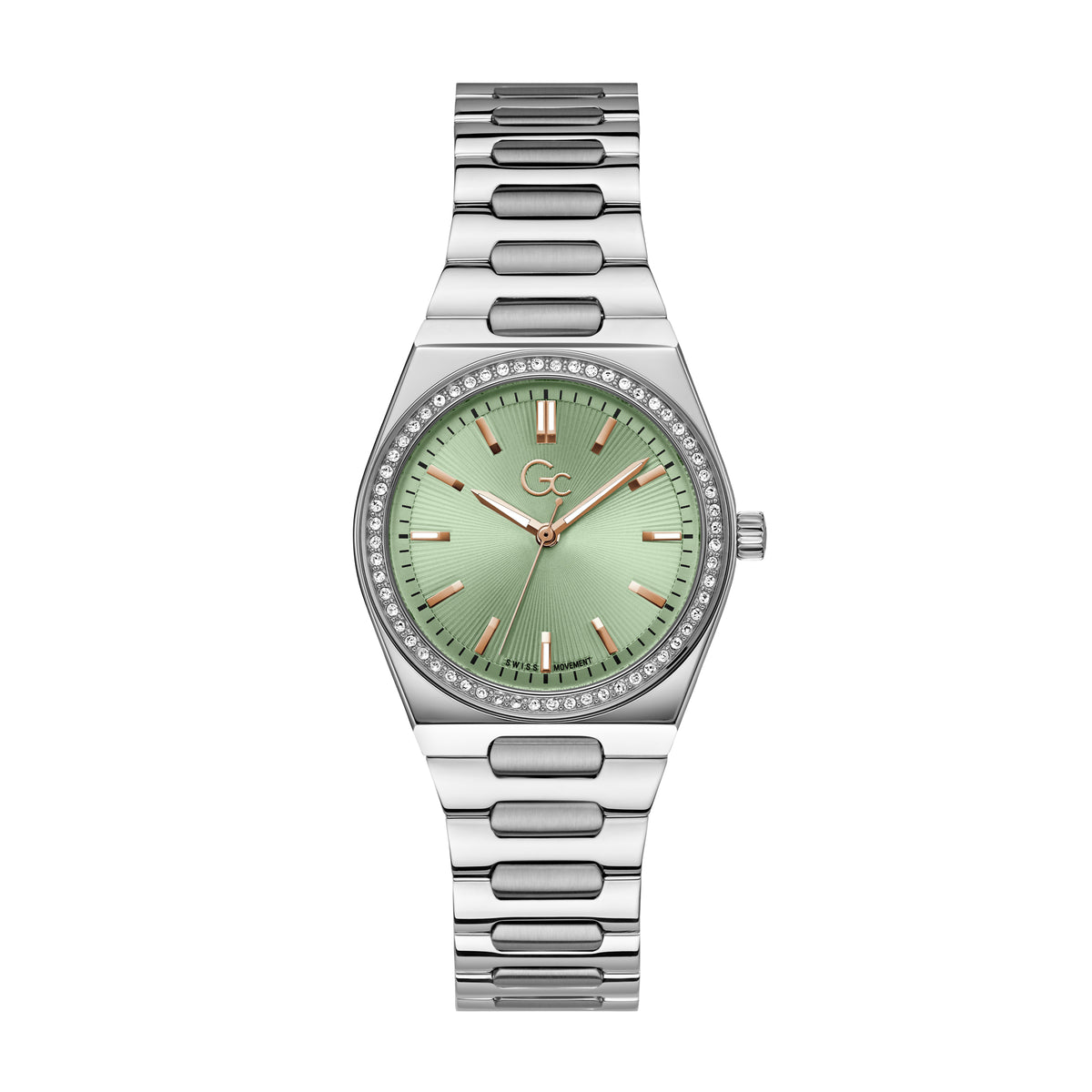 Gc Women's Watch Silver Tone Case Quartz