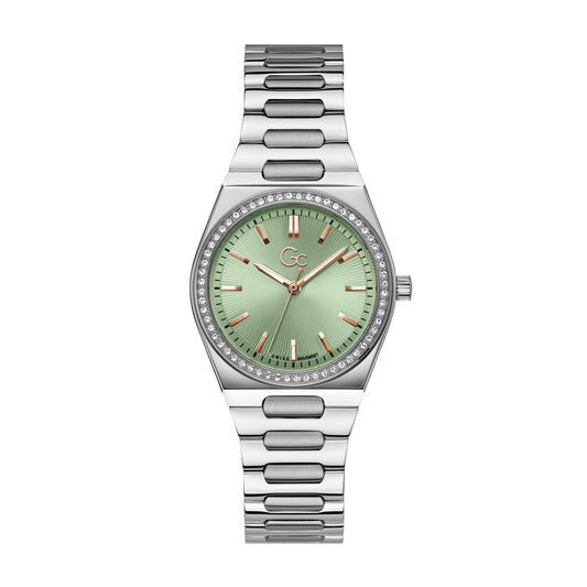 Gc Women's Watch Silver Tone Case Quartz