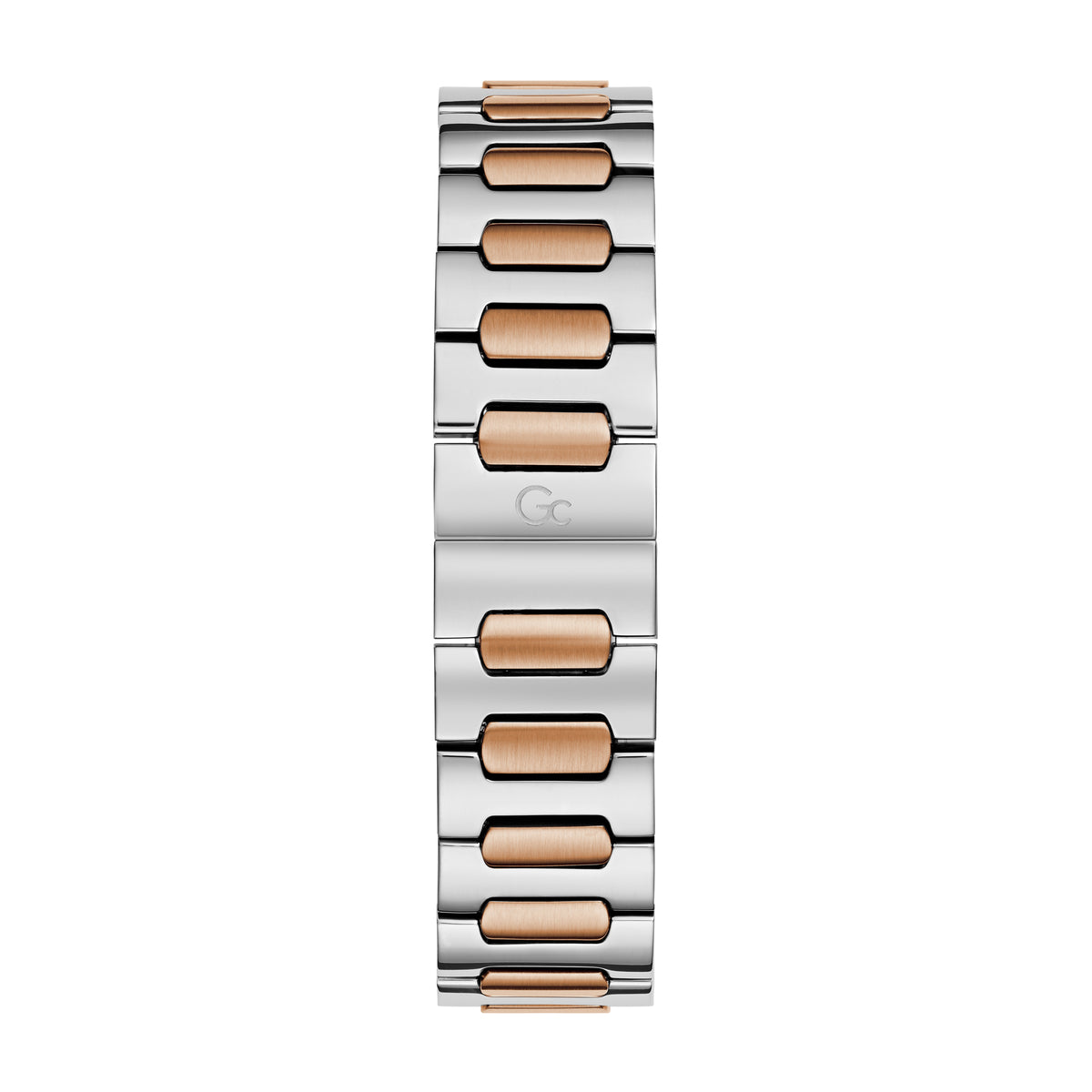 Gc Women's Watch Silver & Rose Gold Tone Case Quartz