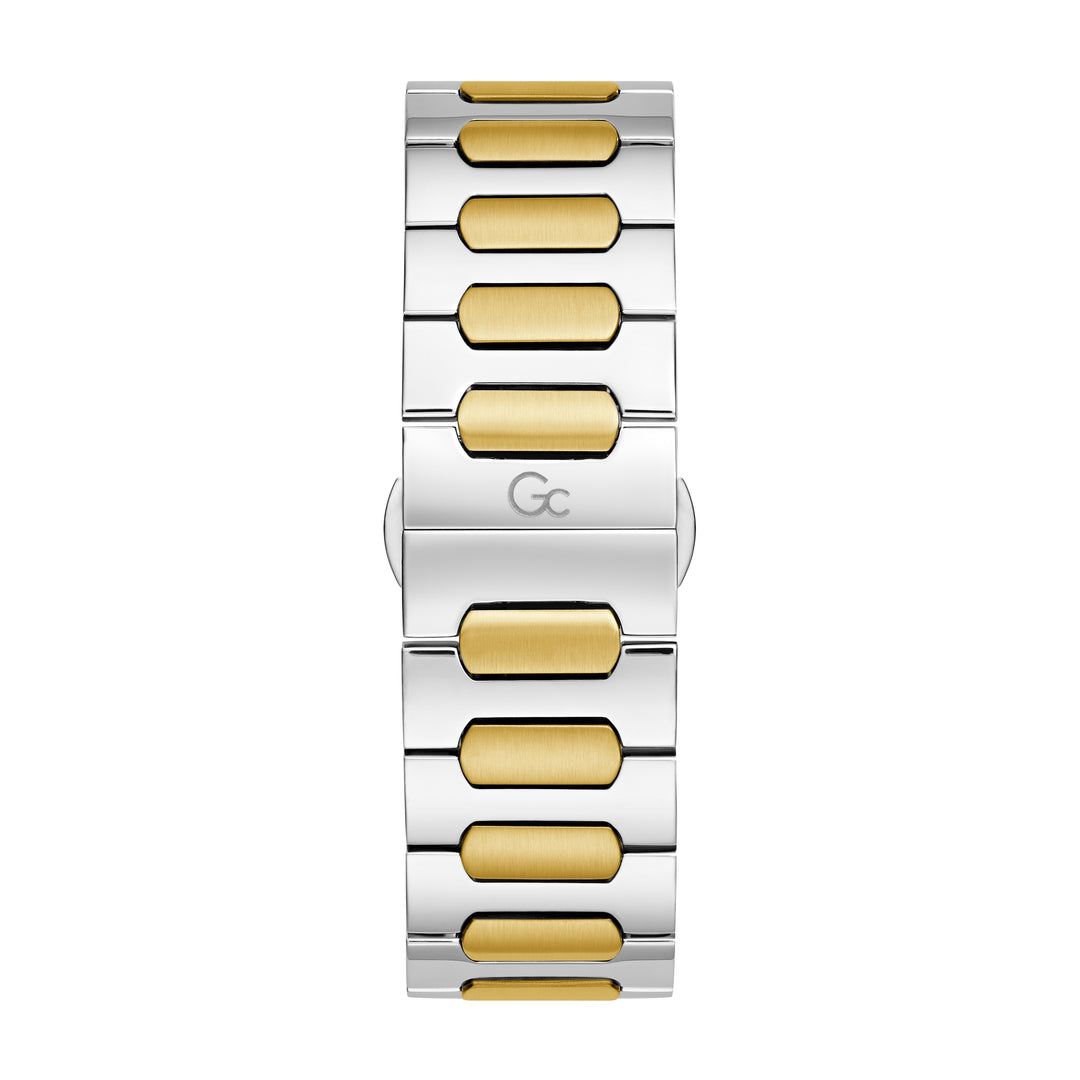 GC Men's Watch Silver &  Gold Tone Case Quartz