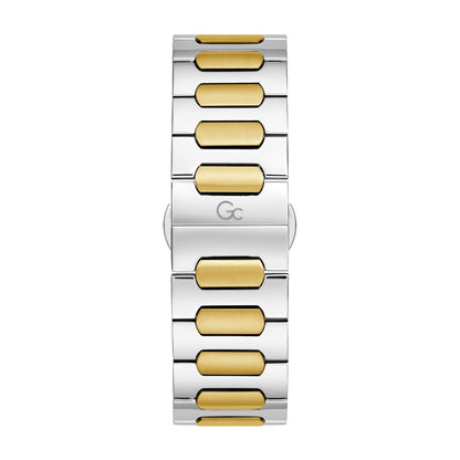 GC Men's Watch Silver &  Gold Tone Case Quartz - Z40002G9MF