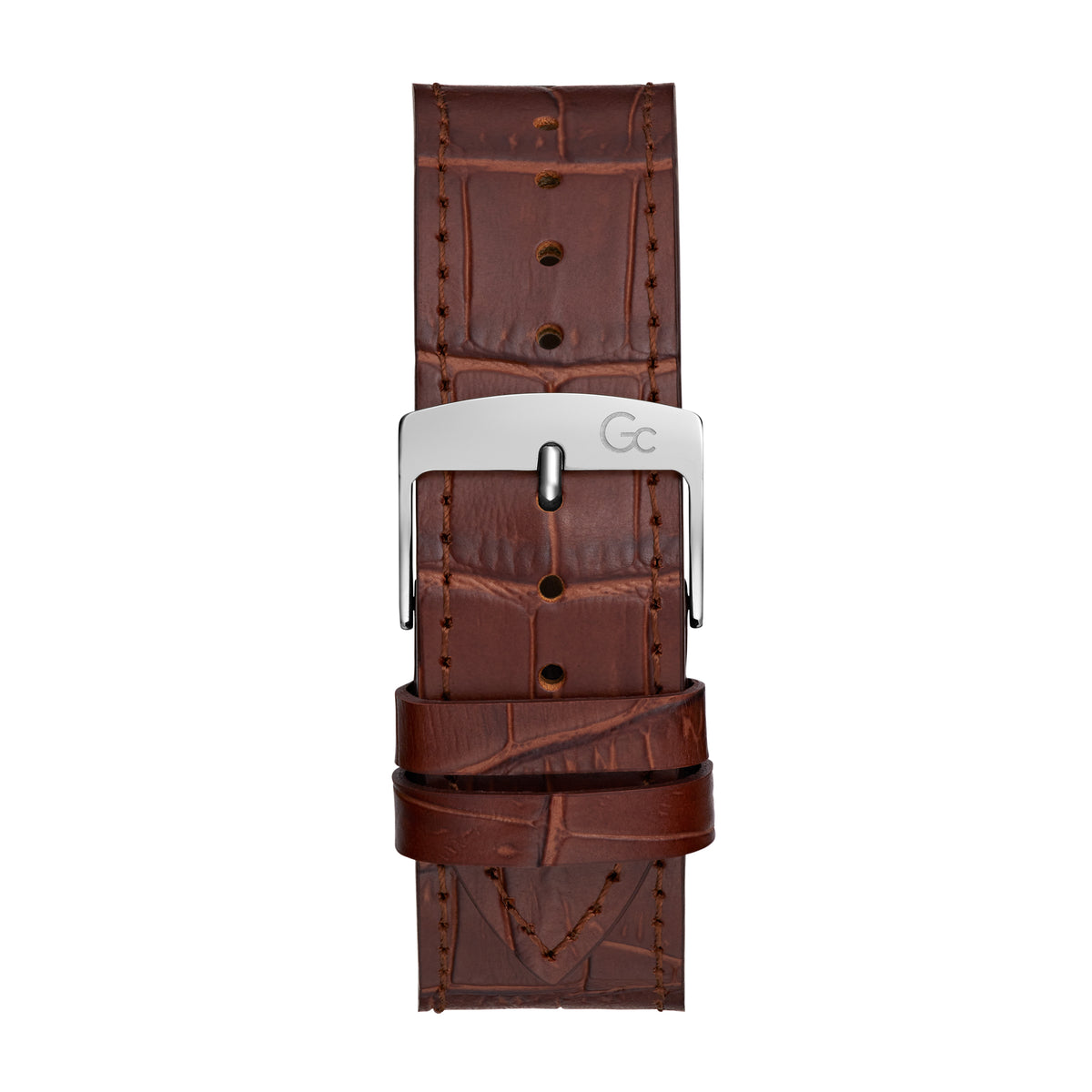 Gc Men's Watch Silver Tone Case Quartz