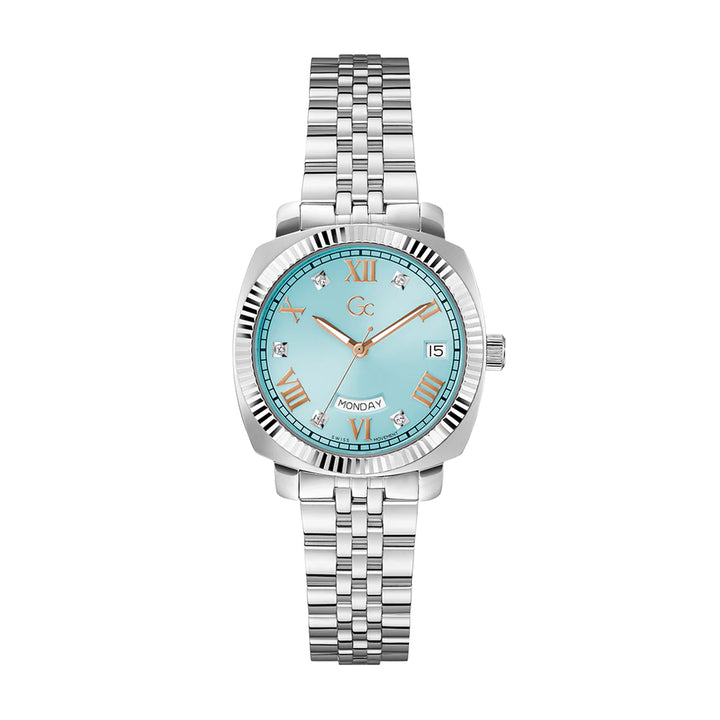 GC Women's Watch Silver Tone Case  Blue Dial Quartz