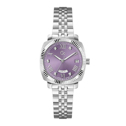 GC Women's Watch Silver Tone Case Purple Dial Quartz - Z44005L3