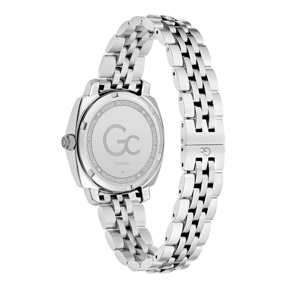 GC Women's Watch Silver Tone Case Purple Dial Quartz