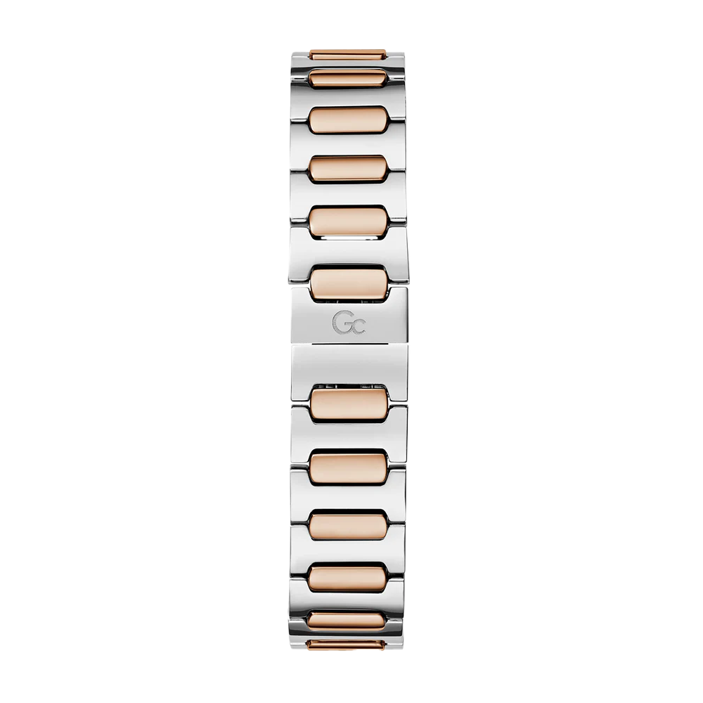 GC Women's Watch Silver & Rose Gold Case White Dial Quartz