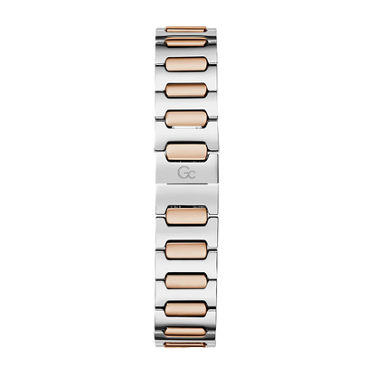 GC Women's Watch Silver & Rose Gold Case White Dial Quartz - Z52001L1MF