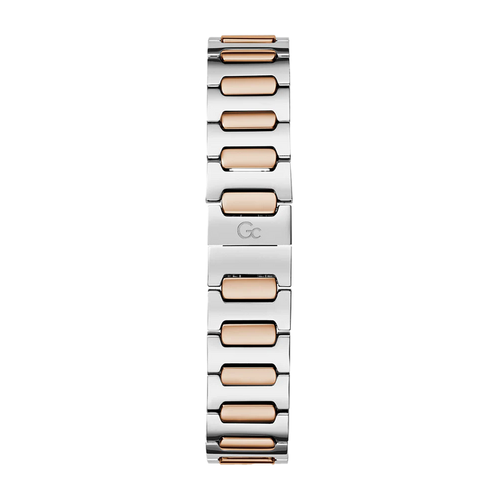 GC Women's Watch Silver & Rose Gold Case White Dial Quartz