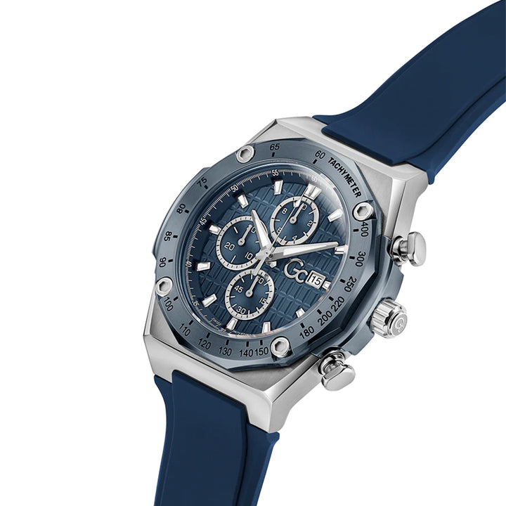 GC Men's Watch Silver & Blue Tone Case Blue Dial Quartz